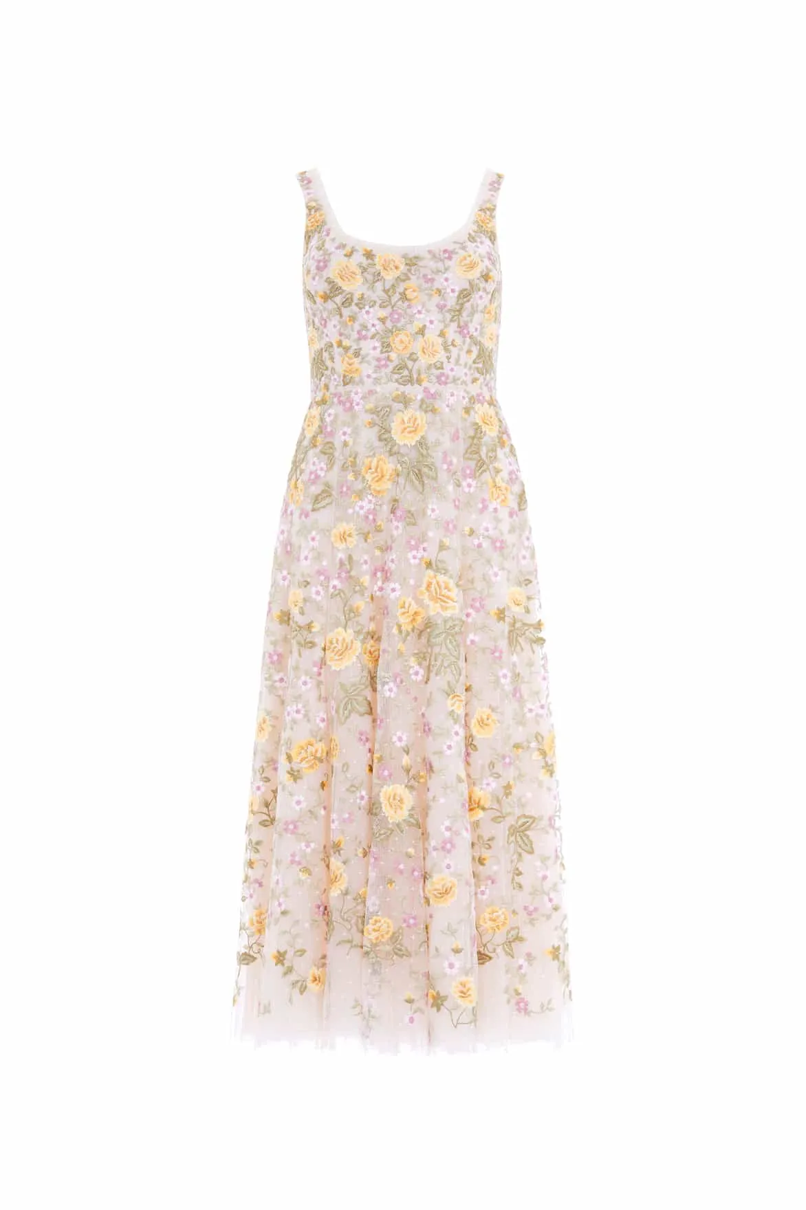 Florine Scoop Neck Ballerina Dress sold by Needle & Thread product image thumbnail 3