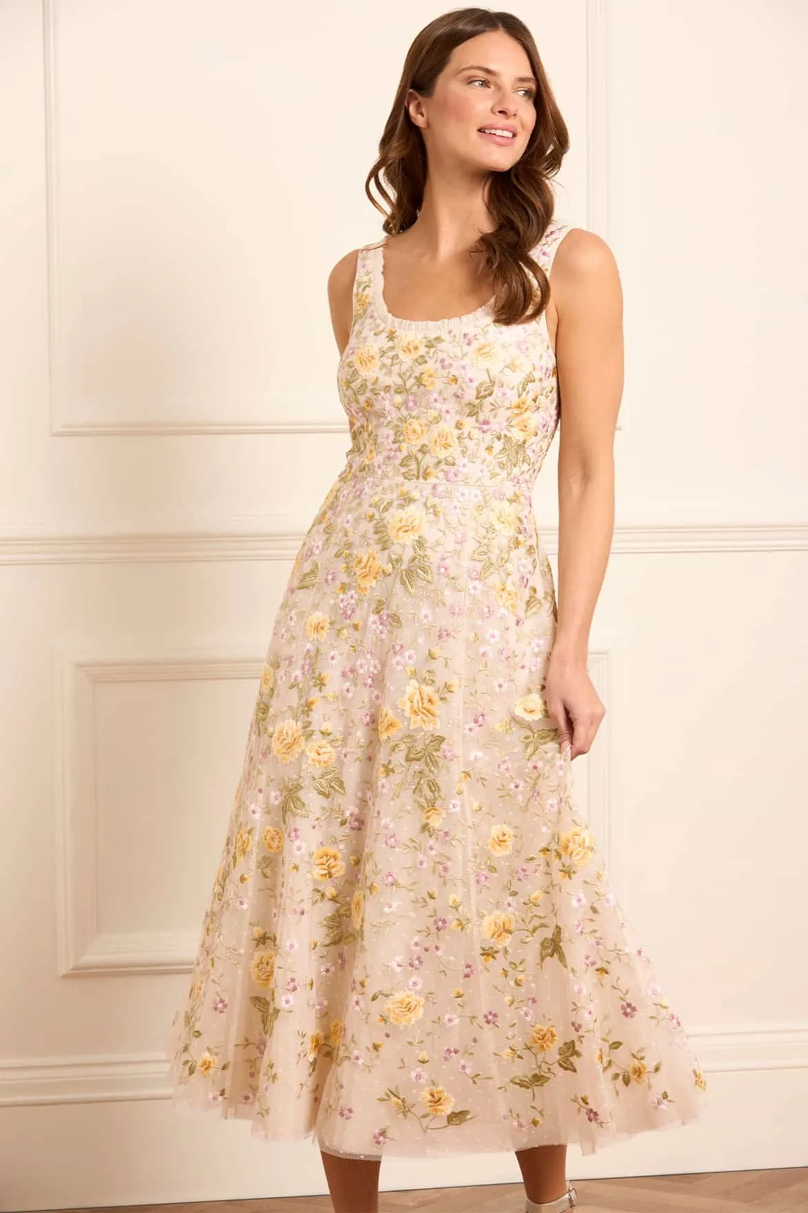 Florine Scoop Neck Ballerina Dress sold by Needle & Thread product image thumbnail 2