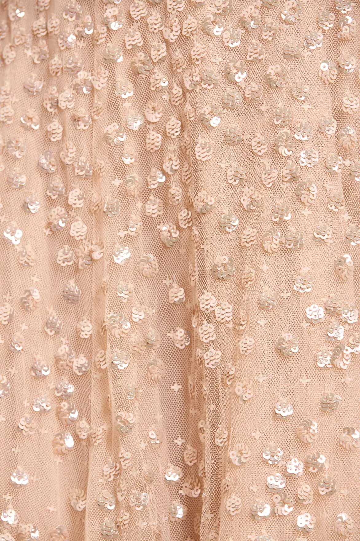 Leila Dot V-Neck Cape Ankle Gown sold by Needle & Thread product image thumbnail 5