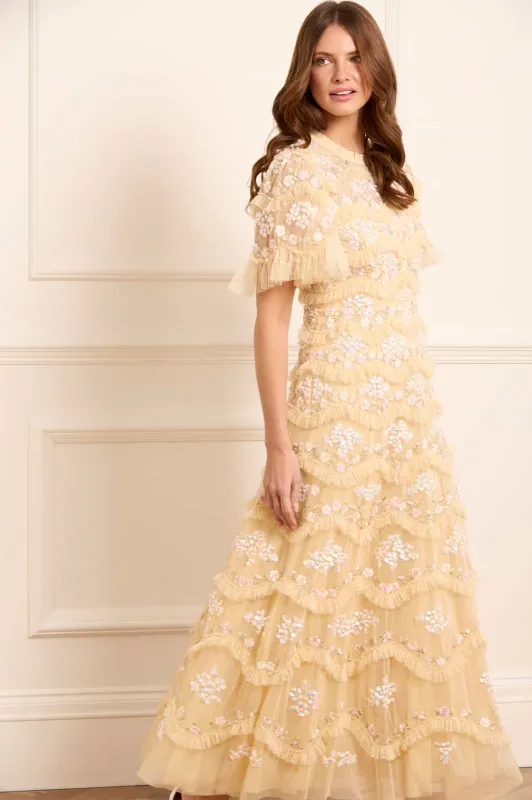 Daisy Wave Ankle Gown sold by Needle & Thread