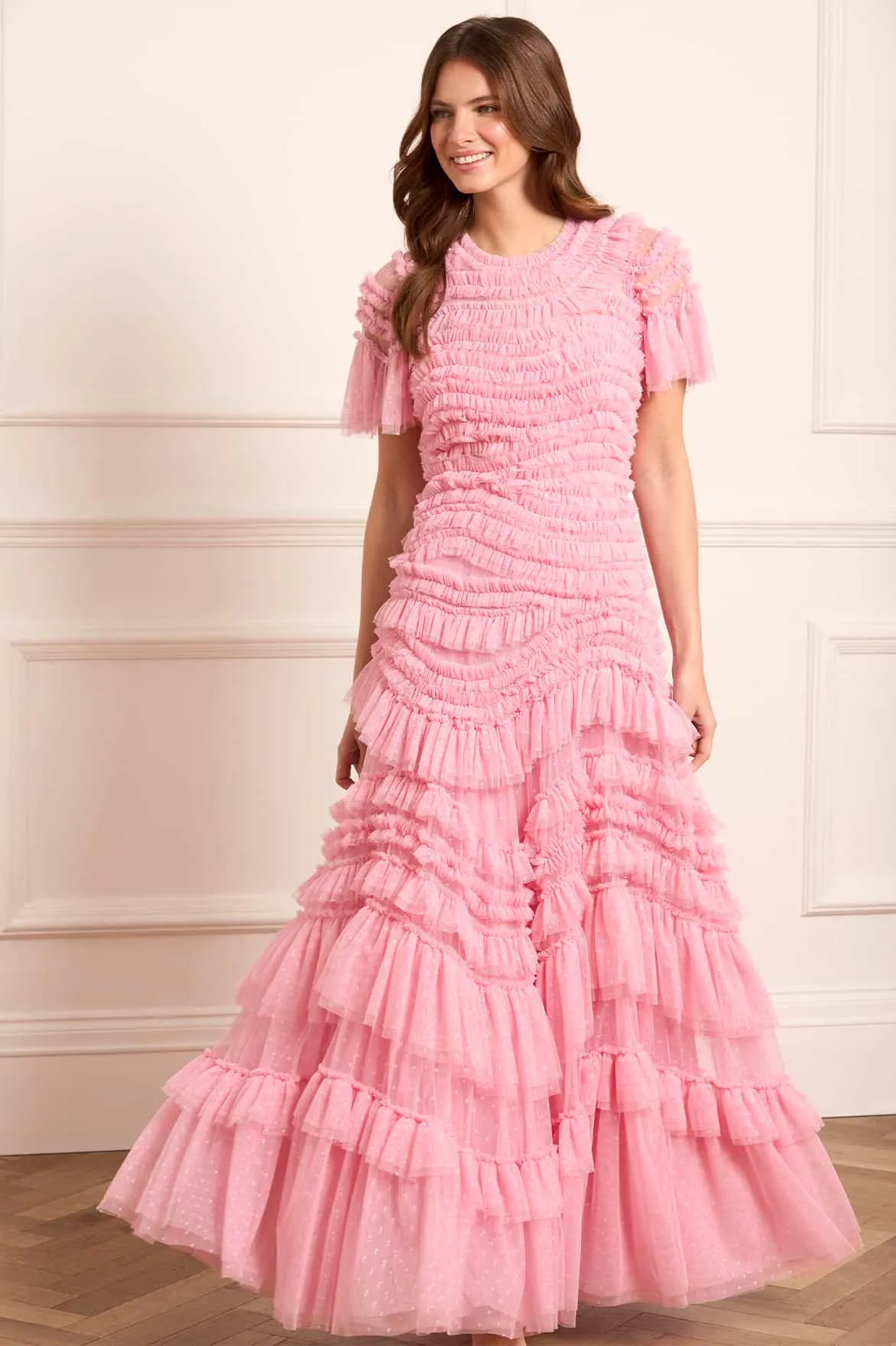 Wild Rose Short Sleeve Gown sold by Needle & Thread product image thumbnail 3