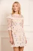 Flowerbed Embroidery Mini Dress sold by Needle & Thread