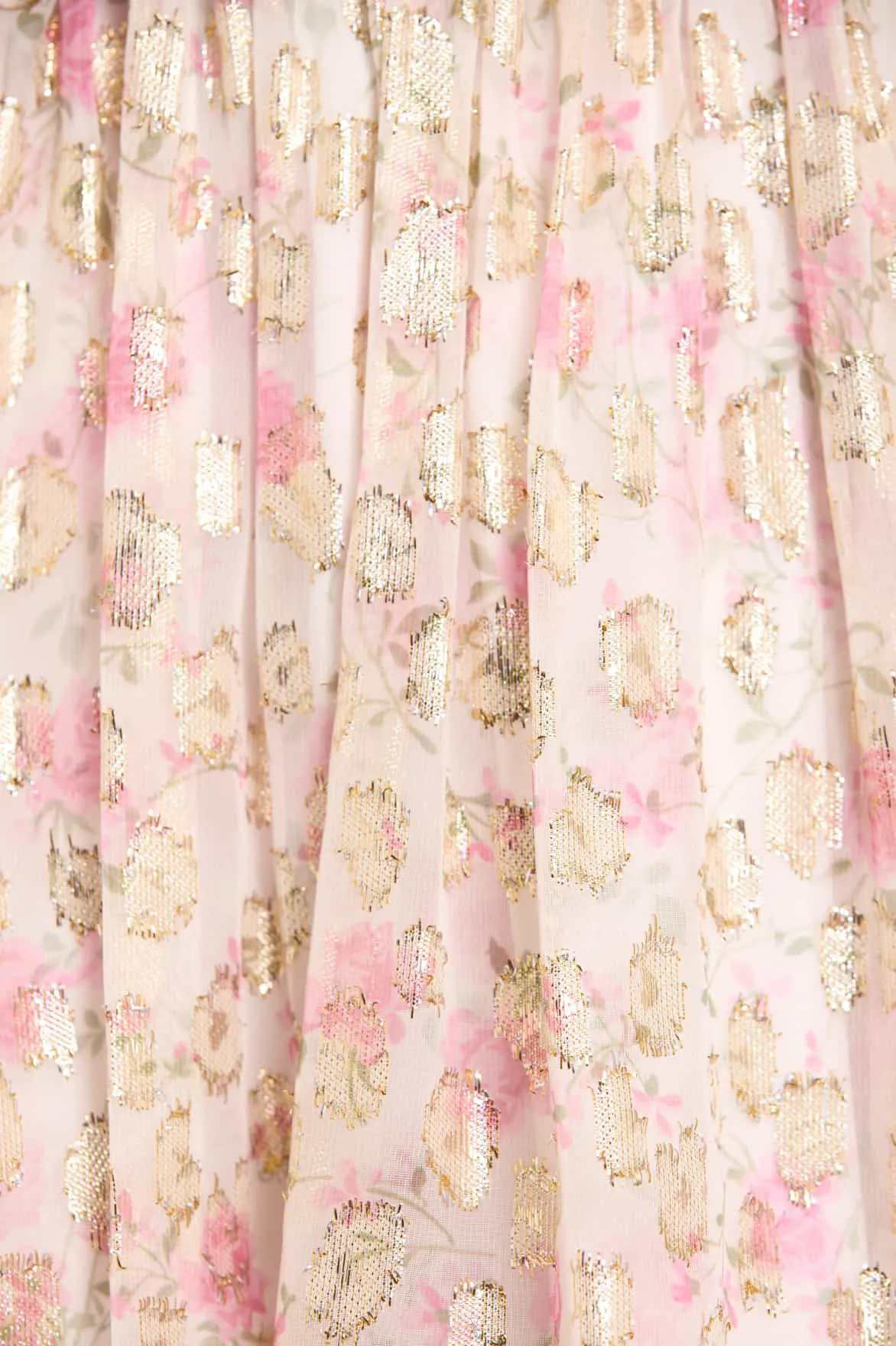 Rose Ditsy Lurex Tie Top sold by Needle & Thread product image thumbnail 3