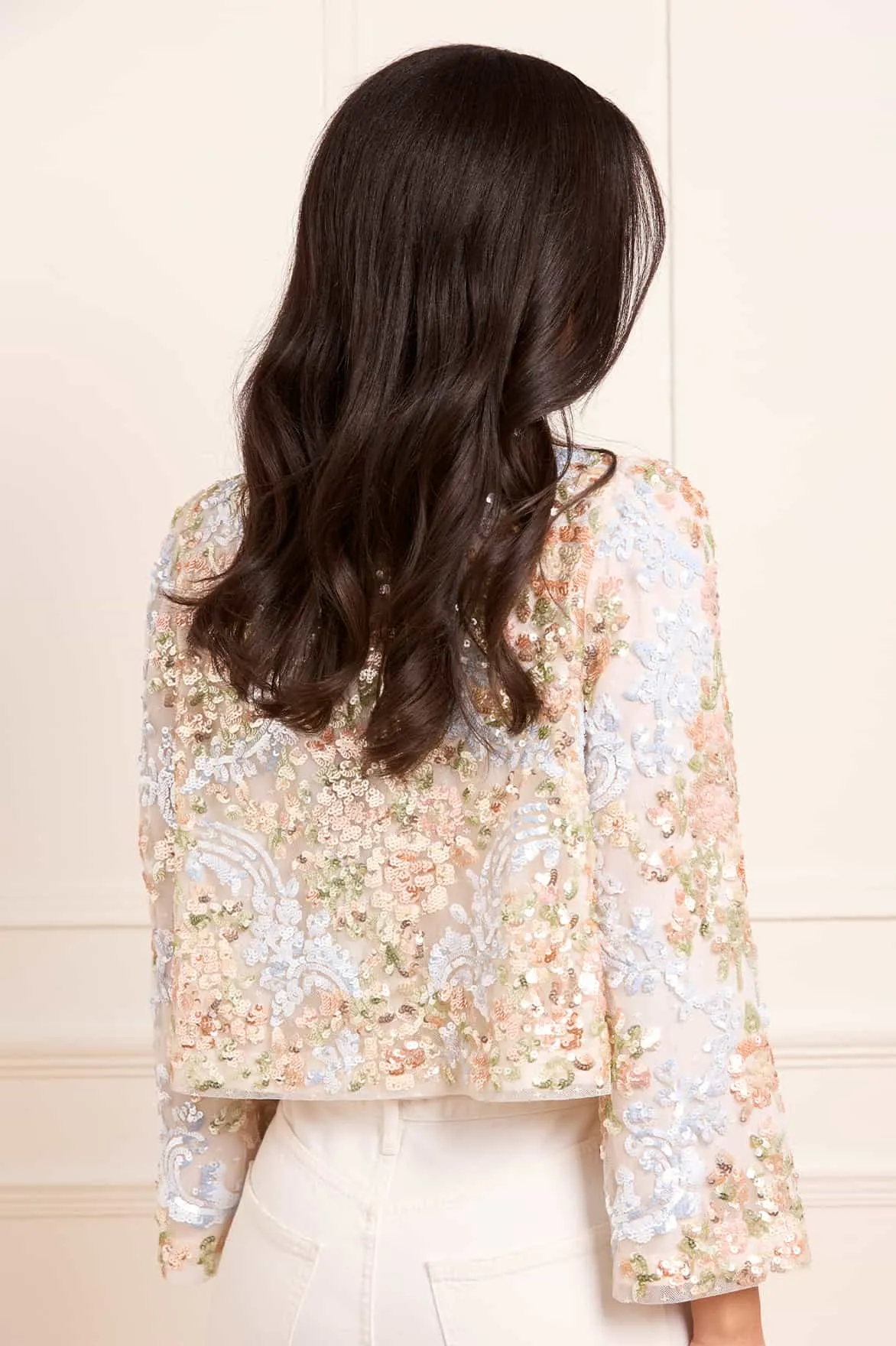 Baroque Floral Jacket sold by Needle & Thread product image thumbnail 4