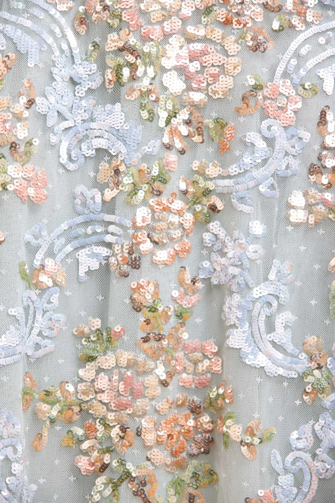 Baroque Floral One-Shoulder Midaxi Dress sold by Needle & Thread product image thumbnail 4