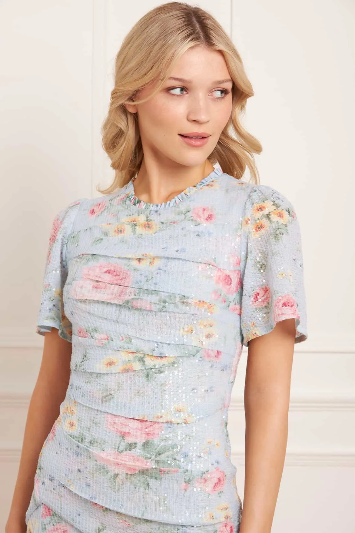 Pompadour Garden Sequin Gown sold by Needle & Thread product image thumbnail 4