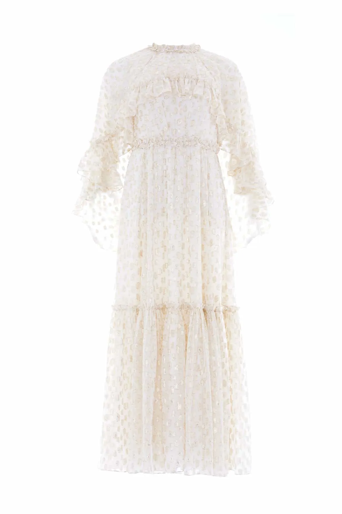 Harper Lurex Cape Ankle Gown sold by Needle & Thread product image thumbnail 2