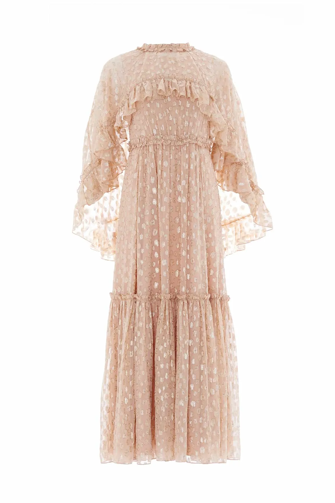 Harper Lurex Cape Ankle Gown sold by Needle & Thread product image thumbnail 2