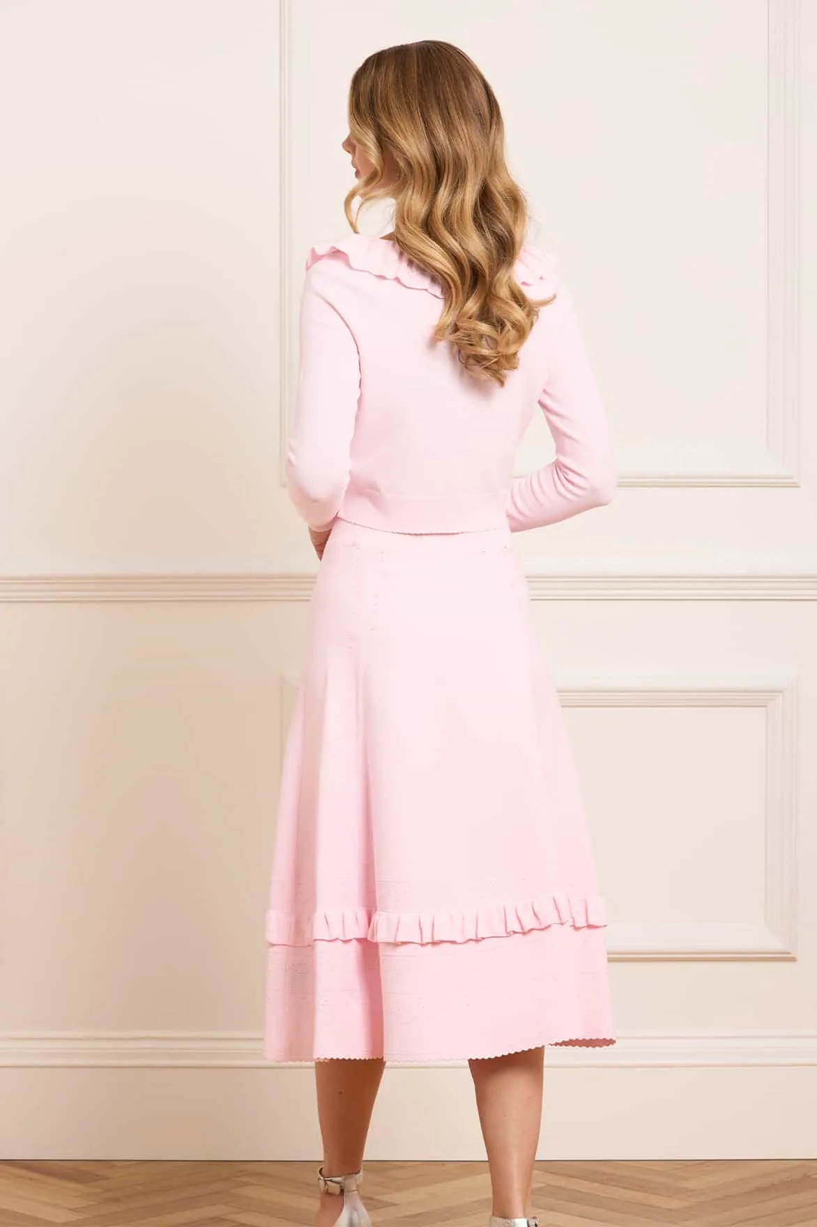 Pointelle Trim Knit Skirt sold by Needle & Thread product image thumbnail 5