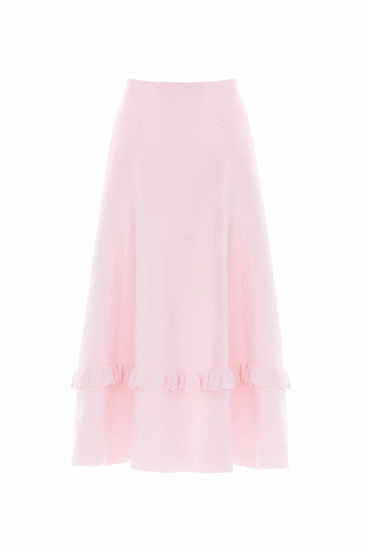 Pointelle Trim Knit Skirt sold by Needle & Thread product image thumbnail 2