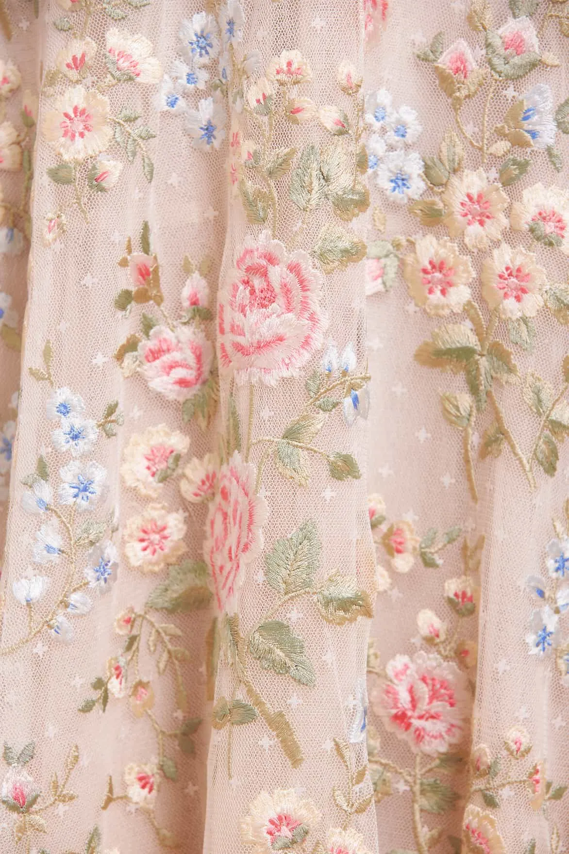 Antoinettes Floral Off-Shoulder Ballerina Dress sold by Needle & Thread product image thumbnail 4