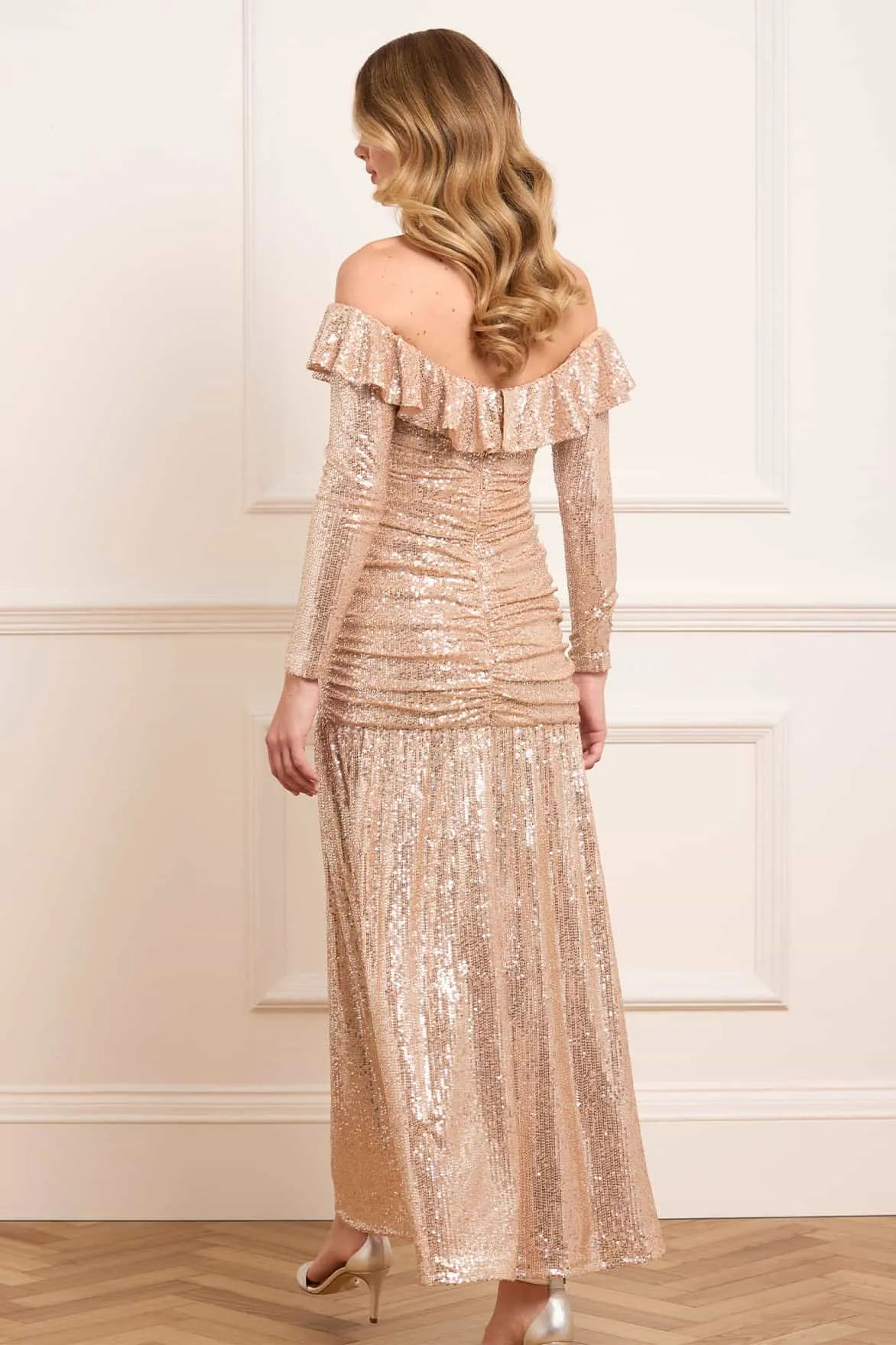 Sienna Off-Shoulder Gown sold by Needle & Thread product image thumbnail 5