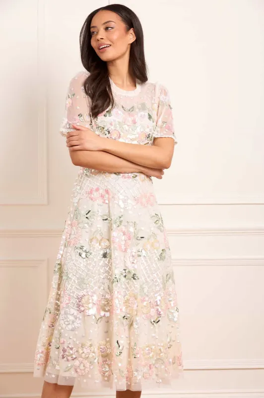 Rosalie Short Sleeve Ballerina Dress sold by Needle & Thread