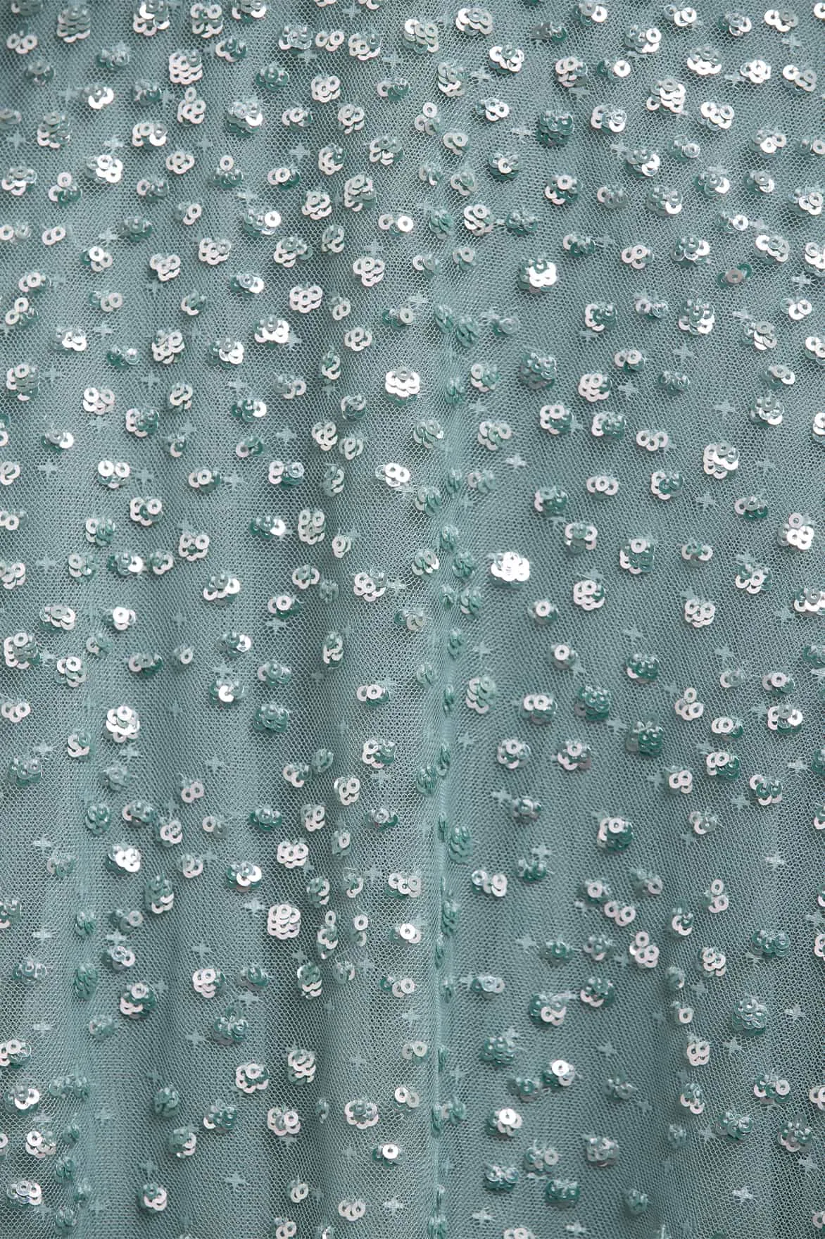 Dappled Sequin One-Shoulder Ballerina Dress sold by Needle & Thread product image thumbnail 4