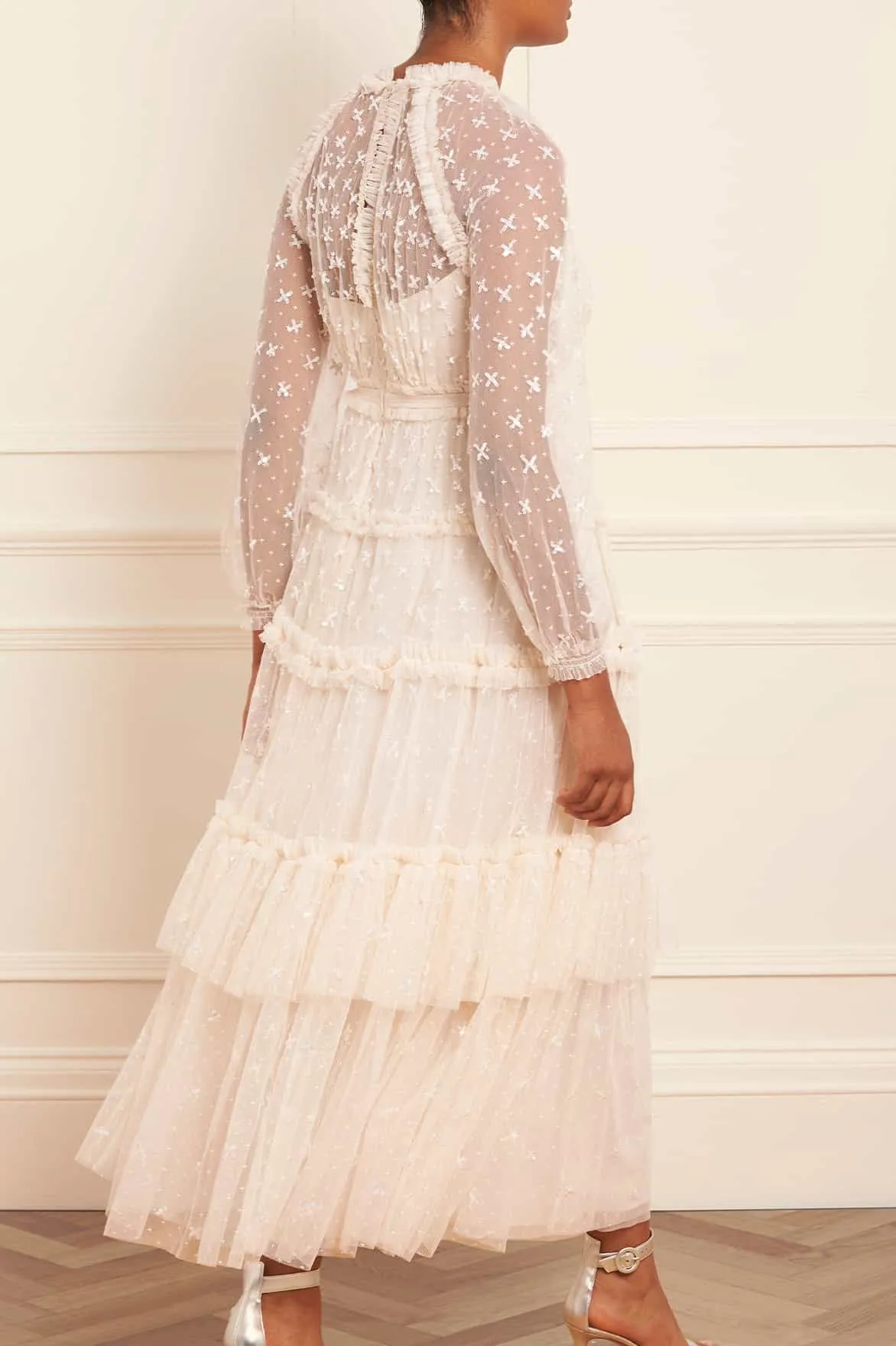 Sequin Kisses Ankle Gown sold by Needle & Thread product image thumbnail 5