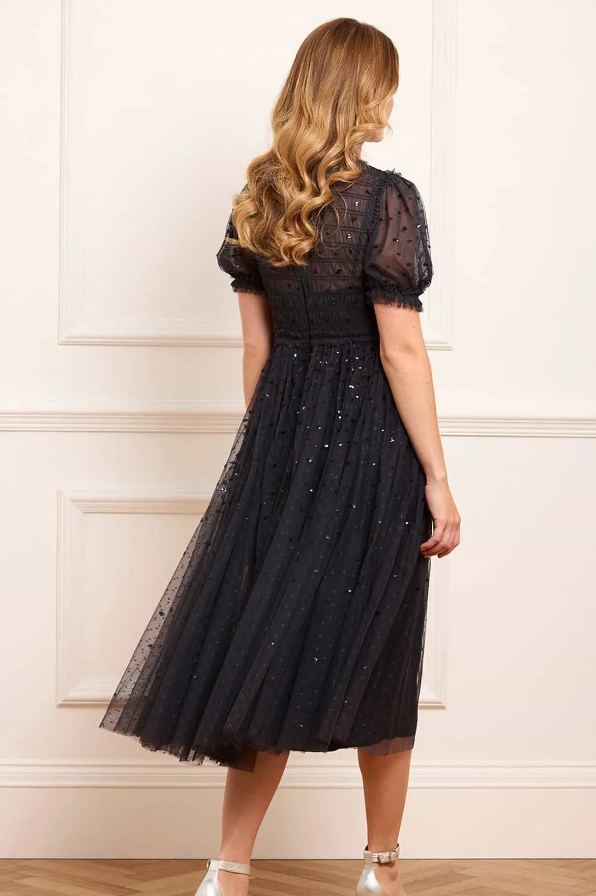 Sequin Giselle Smocked Ballerina Dress sold by Needle & Thread product image thumbnail 5