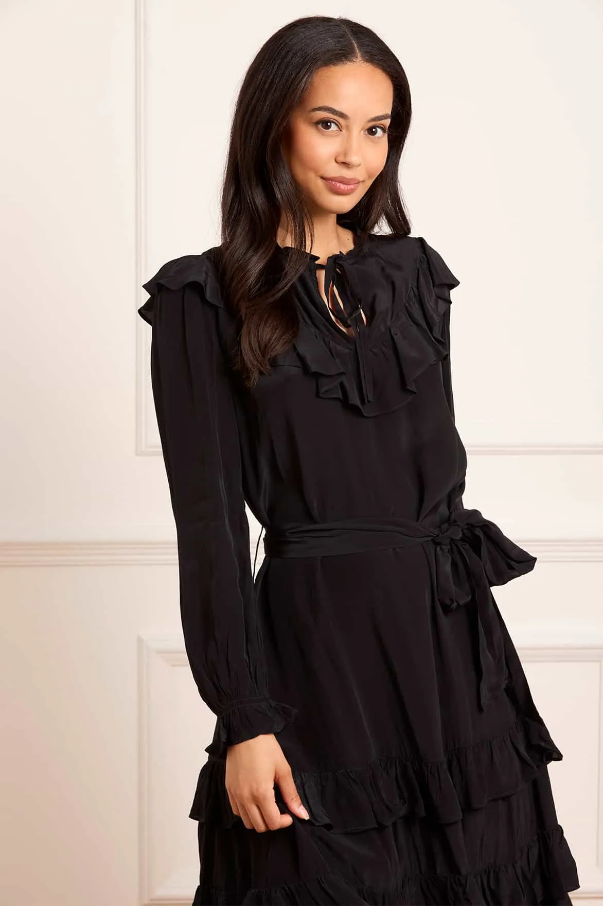 Joelle Crepe Midaxi Dress sold by Needle & Thread product image thumbnail 3