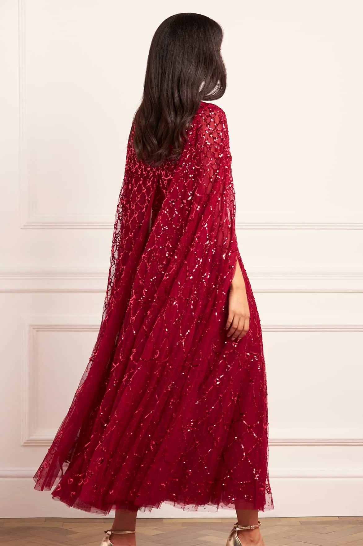 Heart Lattice Ankle Gown sold by Needle & Thread product image thumbnail 5