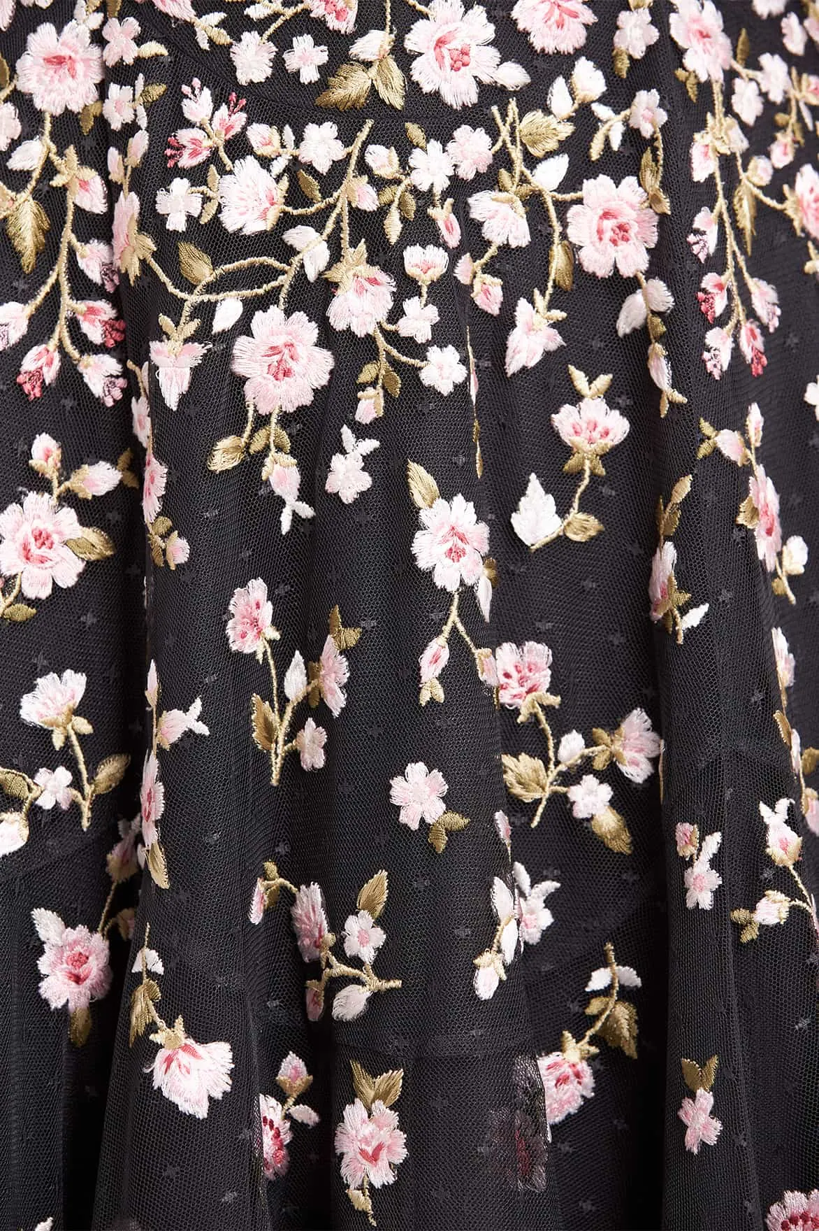 Sylvia Rose Round Neck Ankle Gown sold by Needle & Thread product image thumbnail 4