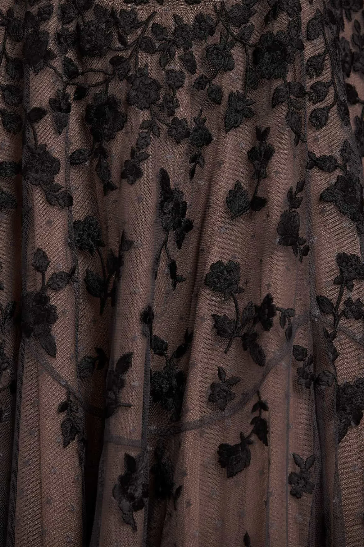 Sylvia Rose Round Neck Ankle Gown sold by Needle & Thread product image thumbnail 4