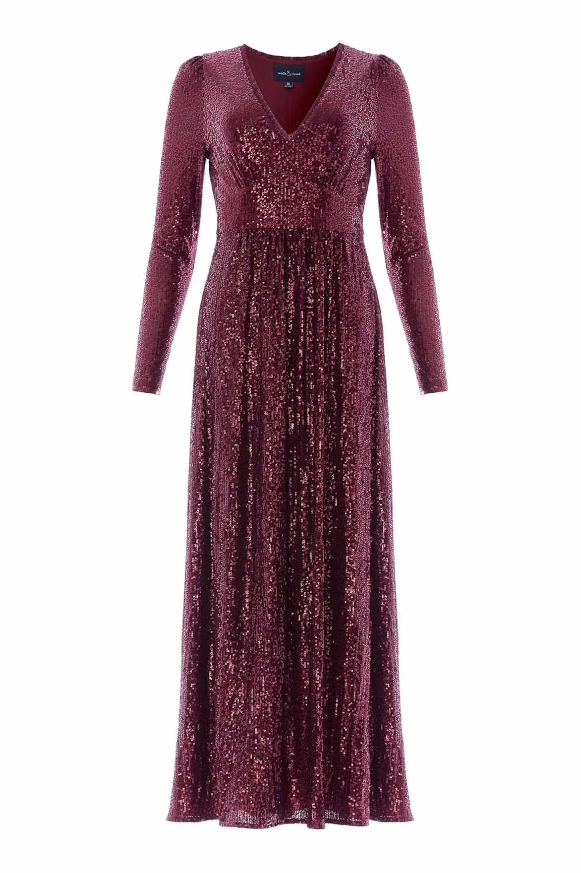 Chelsea V-Neck Gown sold by Needle & Thread product image thumbnail 2