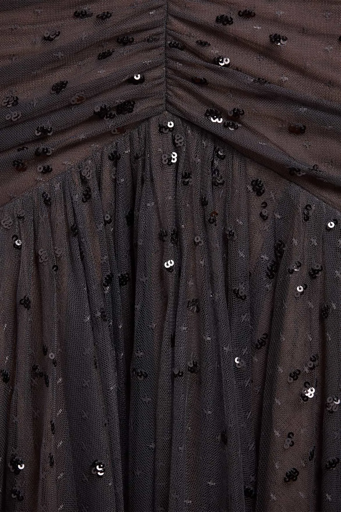 Dappled Sequin Rouched Off-Shoulder Gown sold by Needle & Thread product image thumbnail 4