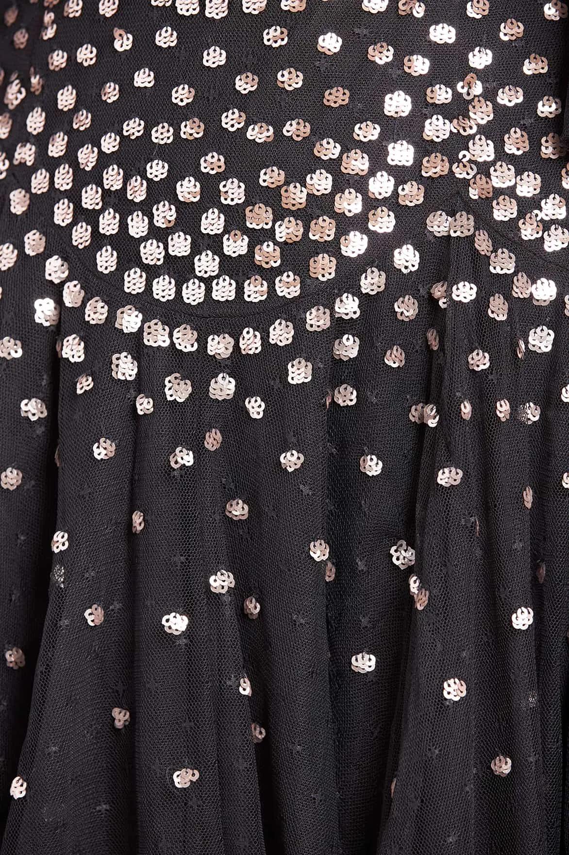 Scallop Sequin Round Neck Micro Mini Dress sold by Needle & Thread product image thumbnail 3