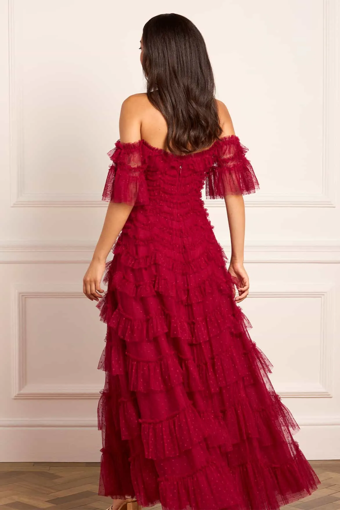 Aviana Off-Shoulder Gown sold by Needle & Thread product image thumbnail 5