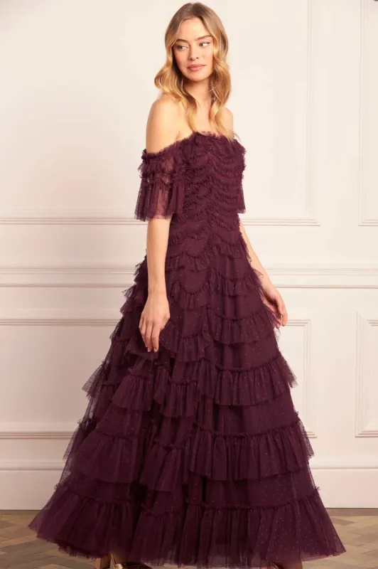 Aviana Off-Shoulder Gown sold by Needle & Thread