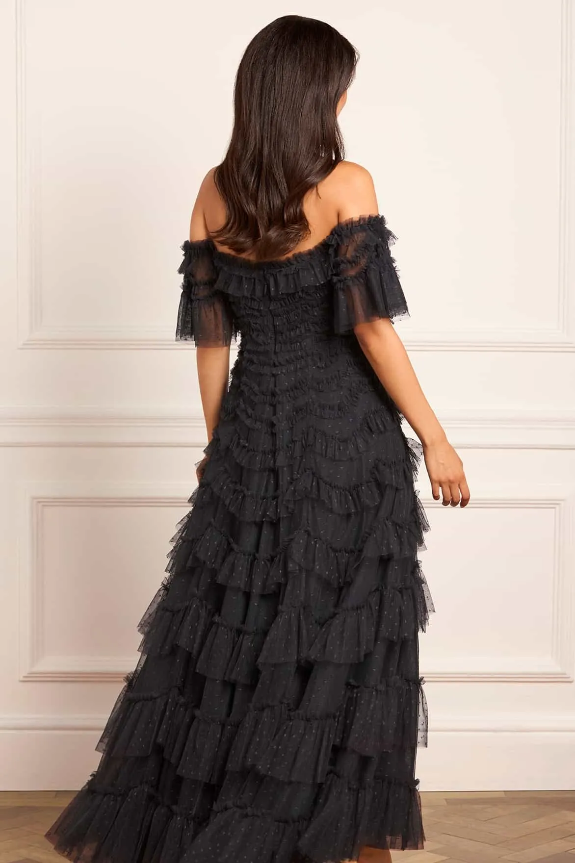 Aviana Off-Shoulder Gown sold by Needle & Thread product image thumbnail 5