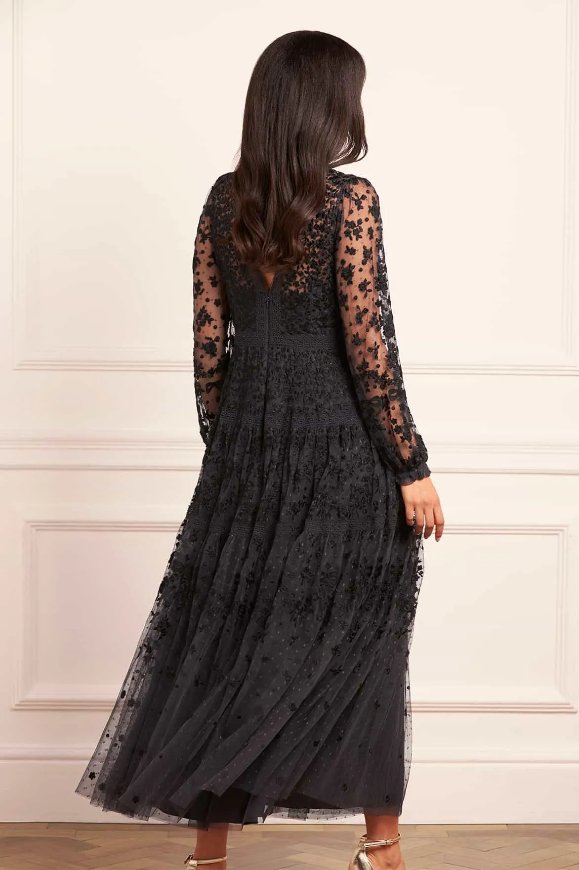 Celestia Ribbon Ankle Gown sold by Needle & Thread product image thumbnail 5