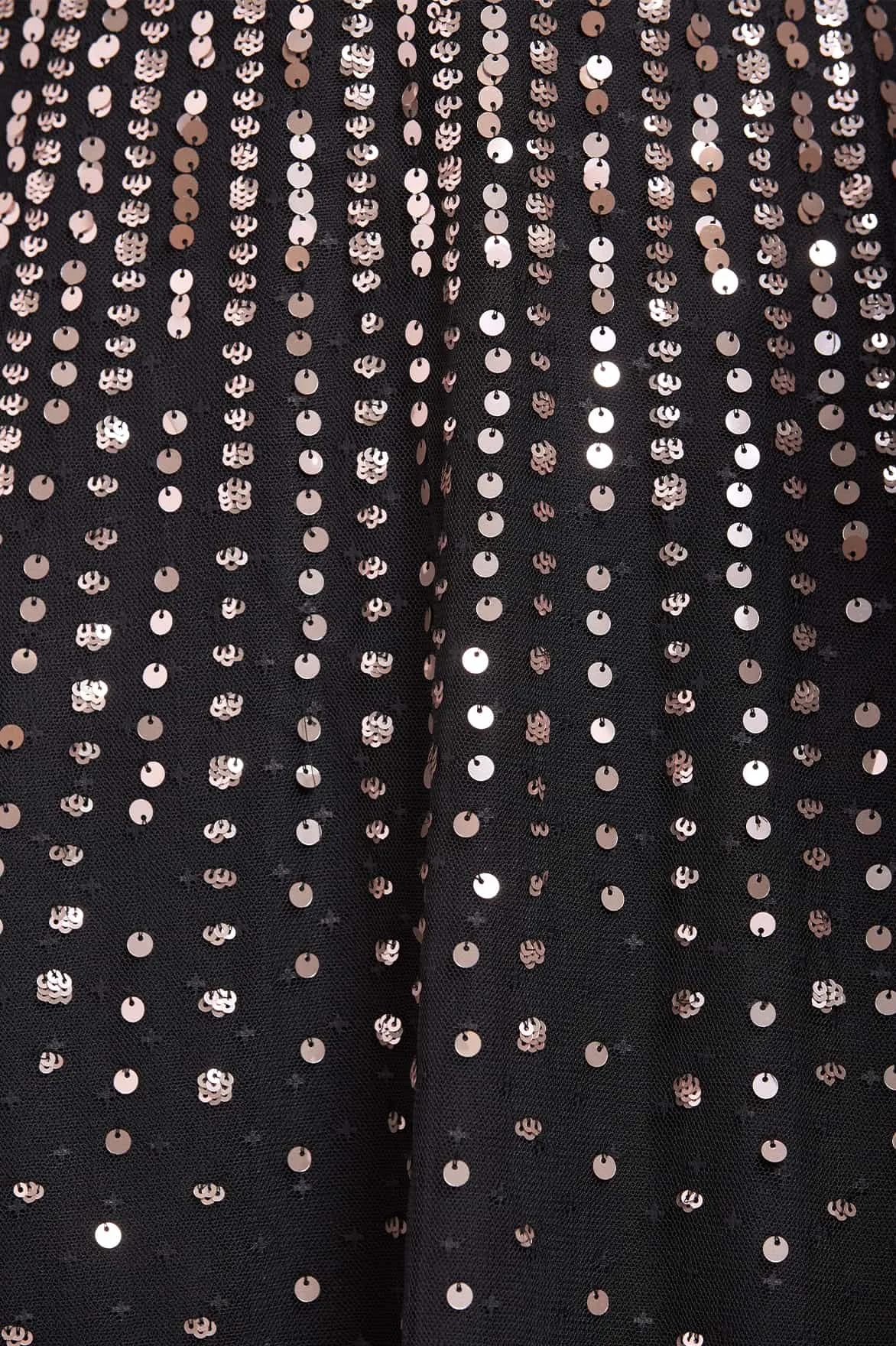 Moonlight Sequin Cape Sleeve Ankle Gown sold by Needle & Thread product image thumbnail 4