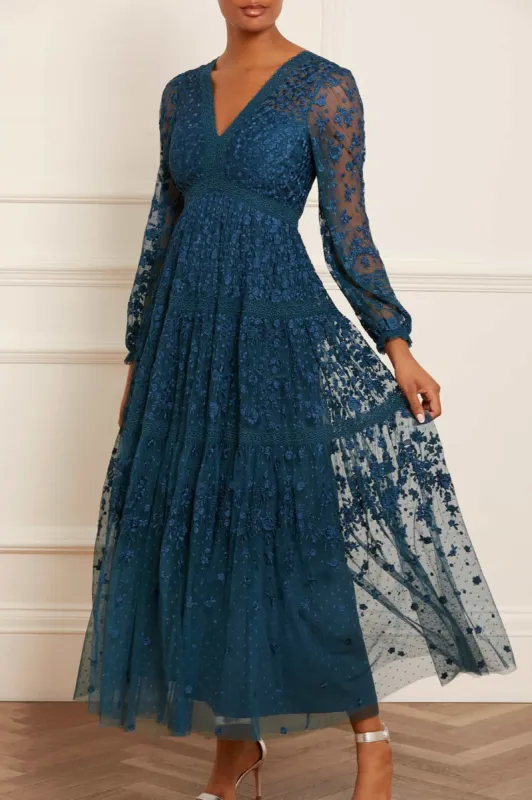 Celestia Ribbon Ankle Gown sold by Needle & Thread