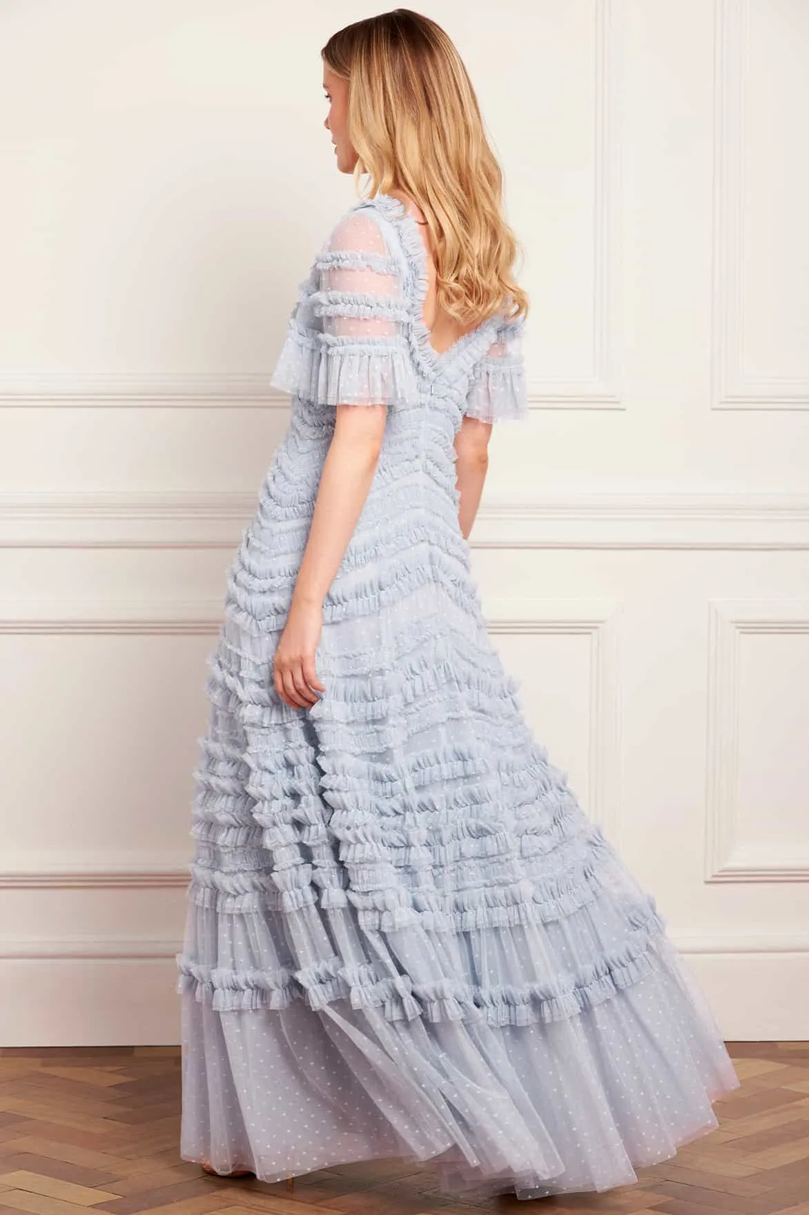 Amara Ruffle Gown sold by Needle & Thread product image thumbnail 5