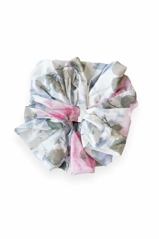 Camille's Garden Crepe Scrunchie sold by Needle & Thread