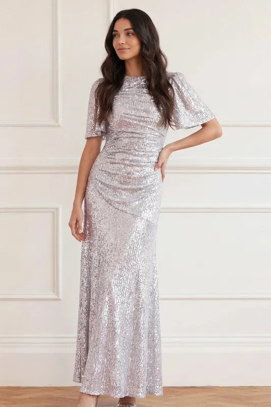 Valentina Round Neck Gown made by Needle & Thread