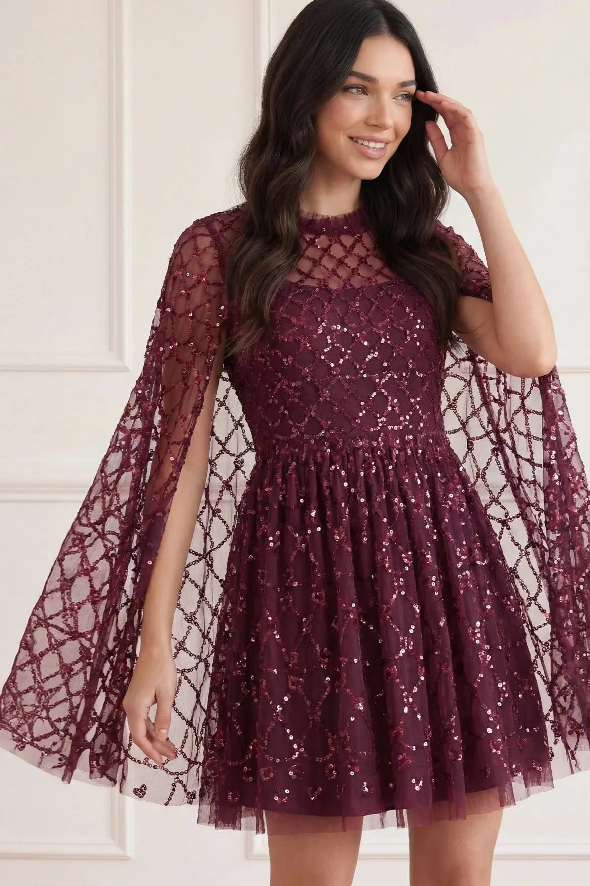 Heart Lattice Micro Mini Dress sold by Needle & Thread