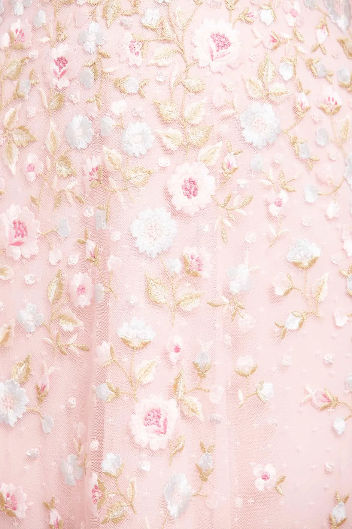 Ethereal Blooms Frill Ankle Gown sold by Needle & Thread product image thumbnail 5