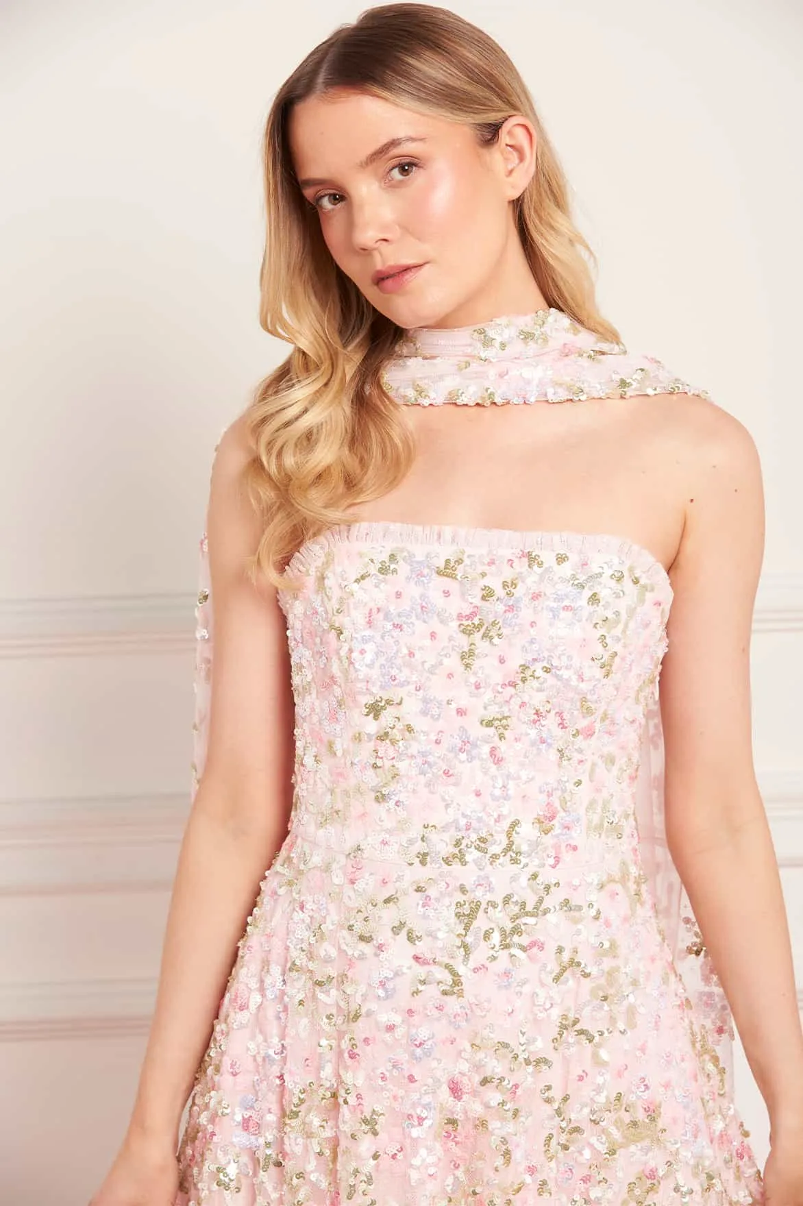 Dream Garland Strapless Gown sold by Needle & Thread product image thumbnail 4