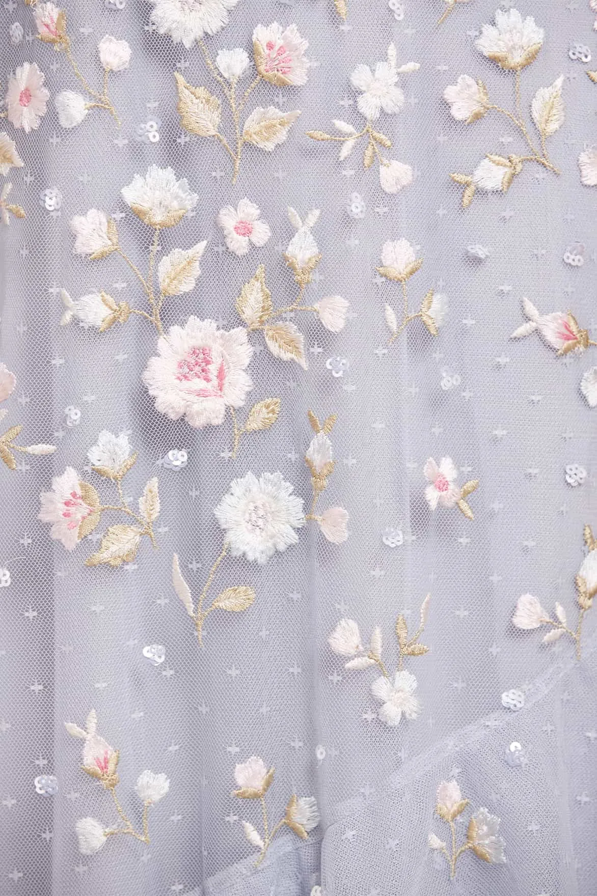 Ethereal Blooms Frill Ankle Gown sold by Needle & Thread product image thumbnail 4