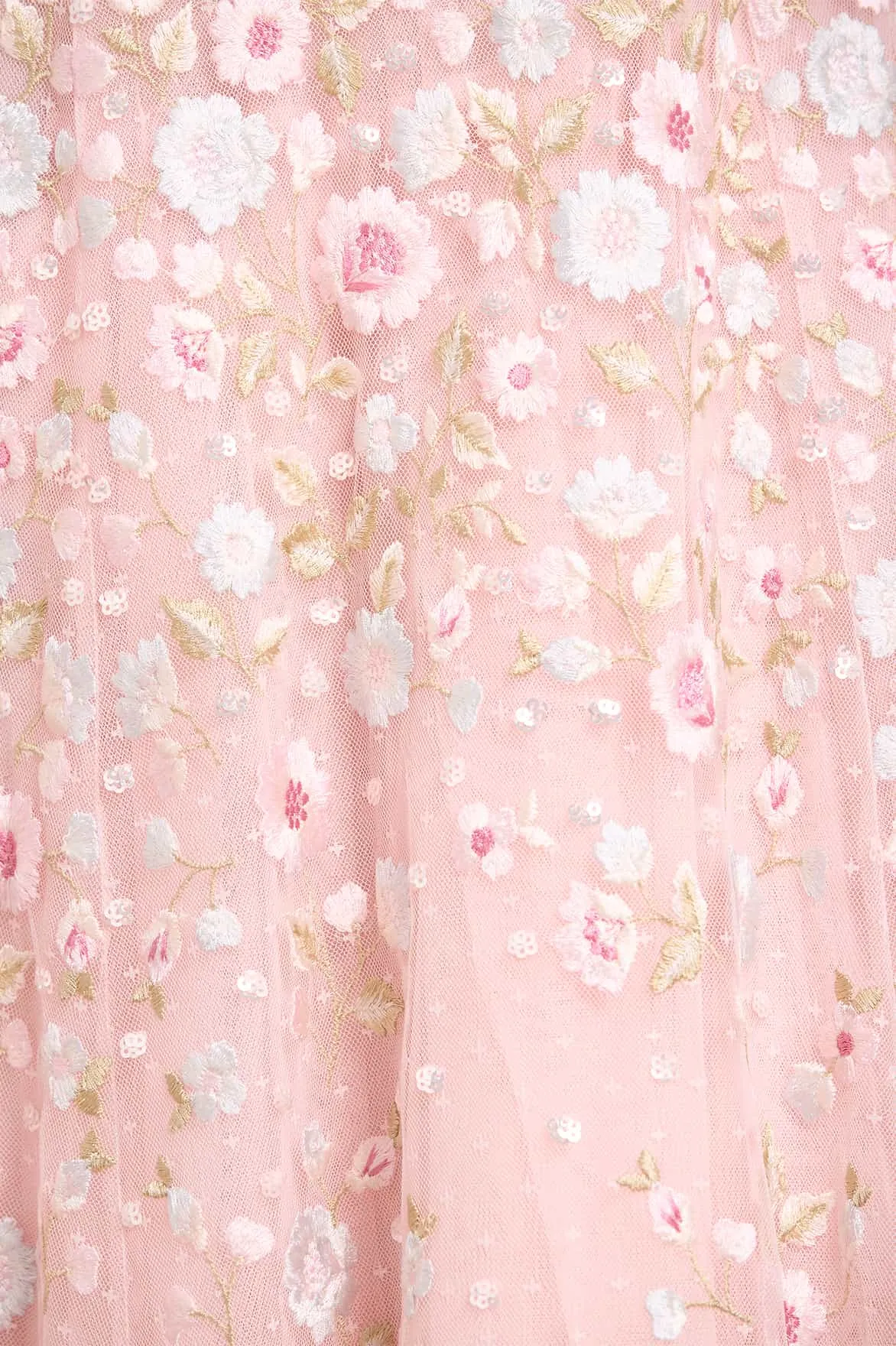 Ethereal Blooms Cape Sleeve Ankle Gown sold by Needle & Thread product image thumbnail 4