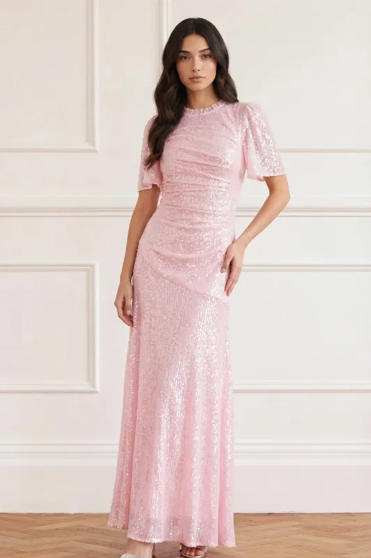 Valentina Round Neck Gown made by Needle & Thread