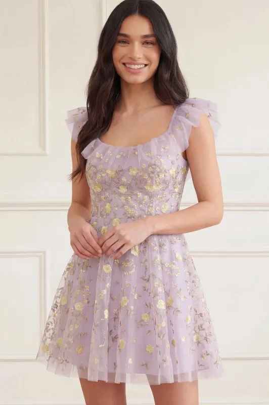 Lea Ditsy Micro Mini Dress sold by Needle & Thread