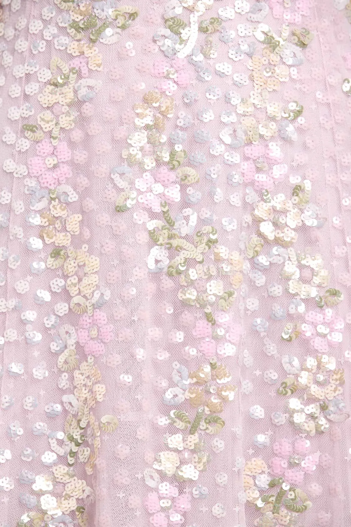 Confetti Round Neck Ankle Gown sold by Needle & Thread product image thumbnail 4