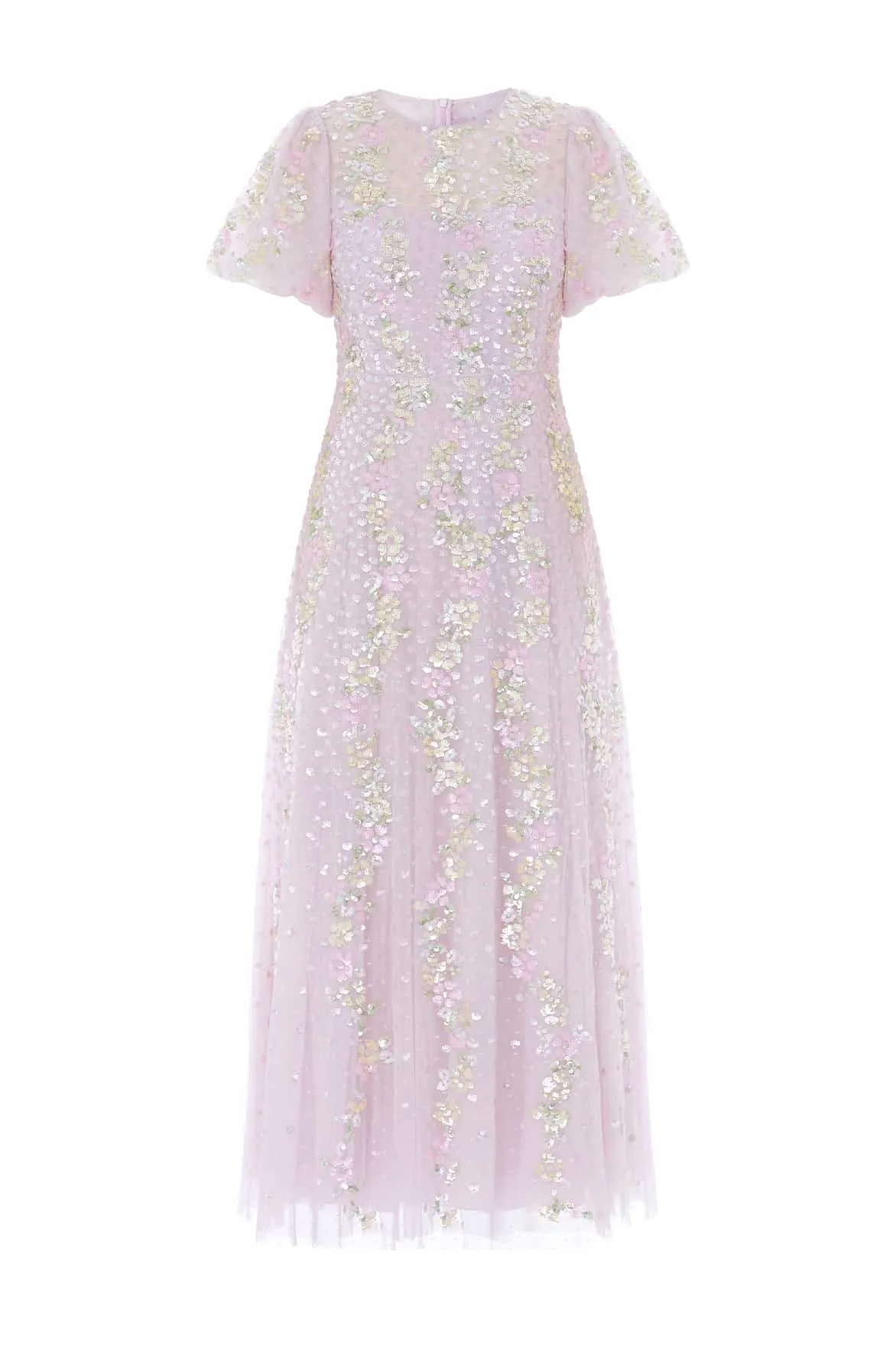 Confetti Round Neck Ankle Gown sold by Needle & Thread product image thumbnail 2