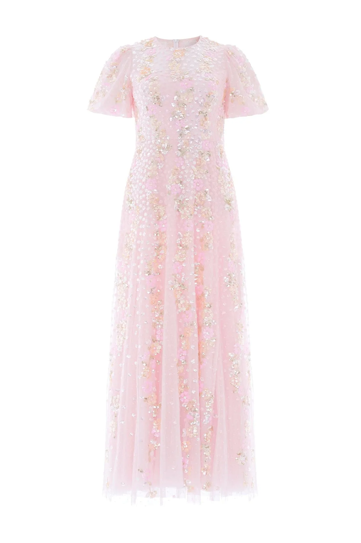 Confetti Round Neck Ankle Gown sold by Needle & Thread product image thumbnail 2