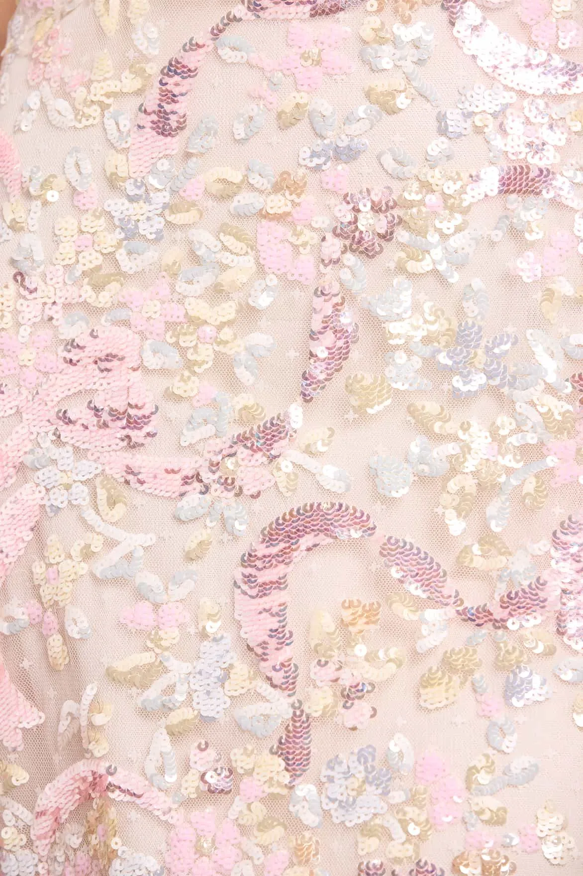Dancing Ribbon Puff Sleeve Gown sold by Needle & Thread product image thumbnail 4