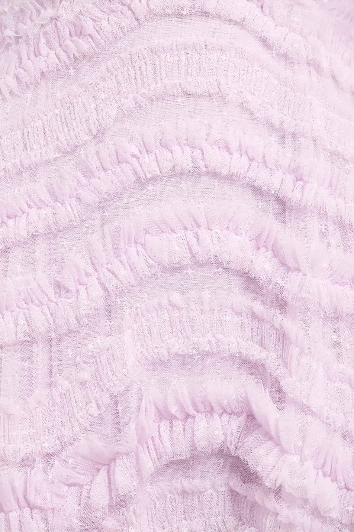 Amara Round Neck Ruffle Gown sold by Needle & Thread product image thumbnail 4