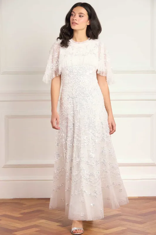 Freya Cape Ankle Gown made by Needle & Thread