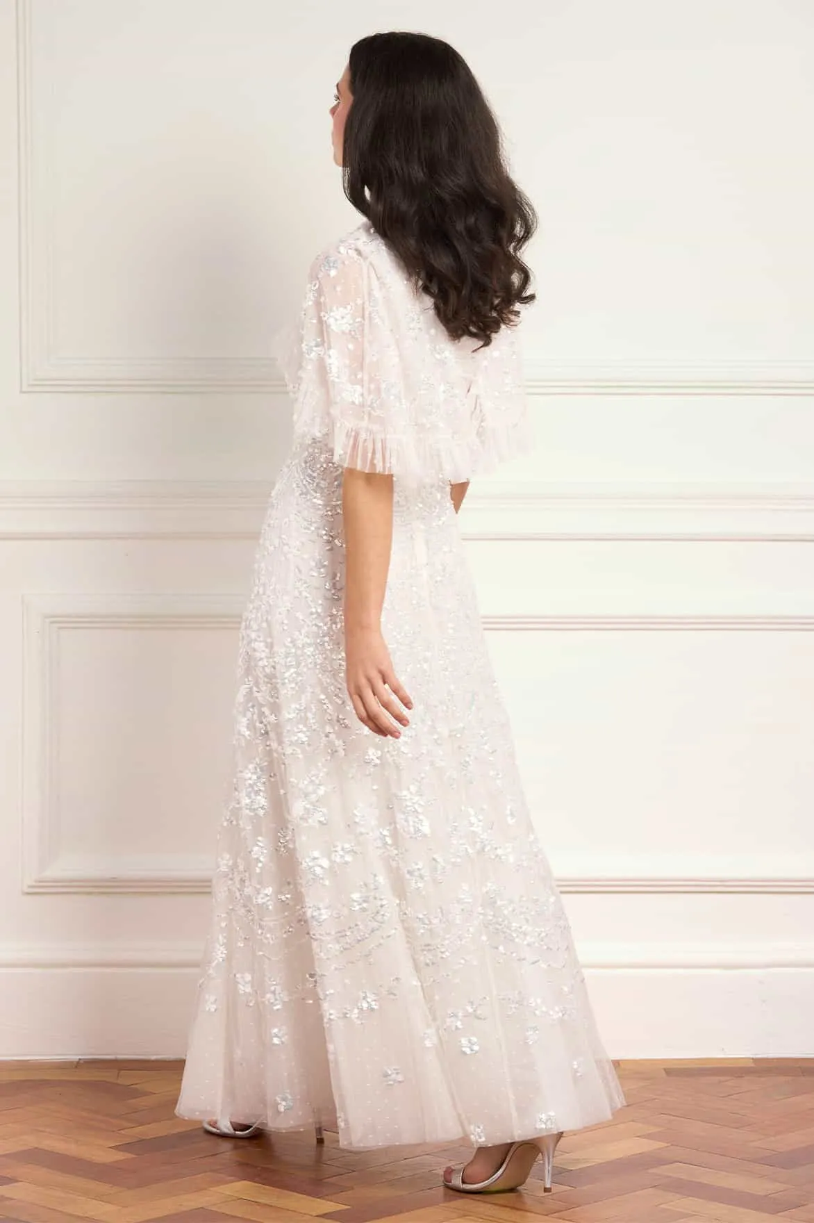 Freya Cape Ankle Gown sold by Needle & Thread product image thumbnail 5